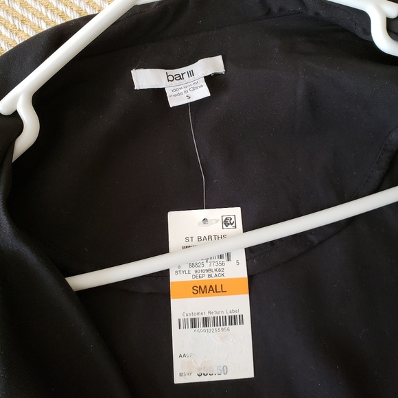 Bar III Black St Barths Blazer - Picture 4 of 5